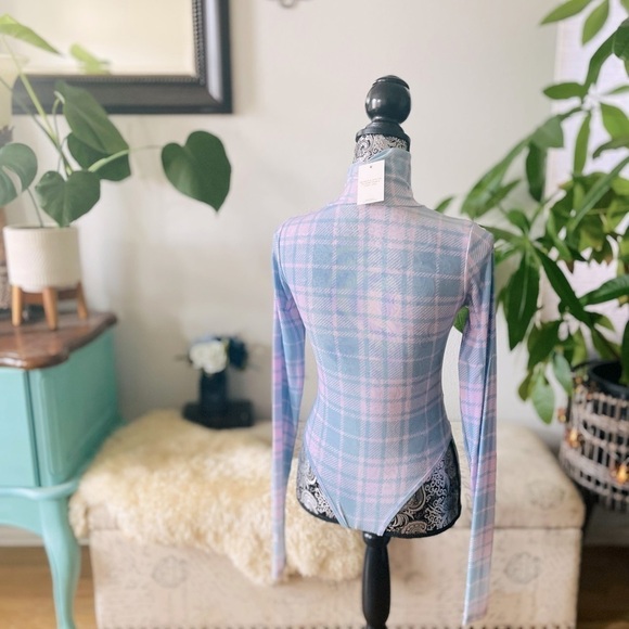 NWT By Samii Ryan x Care Bears Doll’s Kill See-through Turtleneck Mesh Bodysuit - Picture 3 of 8